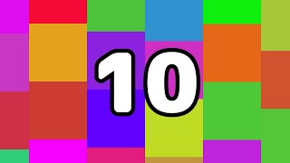 10 Seconds Timer ‐ Countdown Colorful Tiles