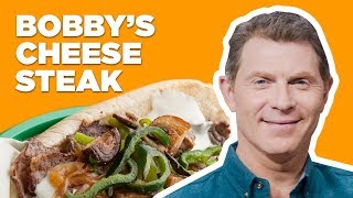 Bobby Flay Makes a Philly Cheesesteak | Throwdown With Bobby Flay | Food Network