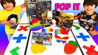 TRADEO de POP IT vs DINOSAURIOS, HOT WHEELS y KONG