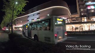 日本福岡西鉄バス 福岡200か1828 都市高306系統前面展望 Fukuoka Bus