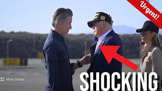 SHOCKING Moment: You Wont Believe what Trump did to Gavin Newsom in CA!