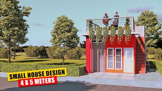 Small House 20 Sqm With Garden And Roof Deck