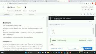 Chef Eren codechef solution