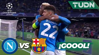 ¡SORPRENDEN! Osimhen lo empata | Nápoli 1-1 Barcelona | UEFA Champions League 2023/24 - 8vos | TUDN