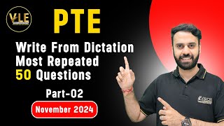 PTE Listening Write From Dictation | Real Exam Prediction November 2024 - Part 2 | VLE