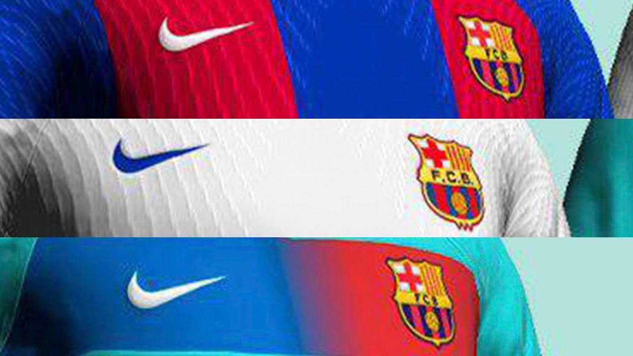 TODAS Las EQUIPACIONES NIKE Del FC BARCELONA Para La TEMPORADA 2023 ...