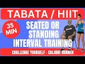 35-Minute Tabata HIIT Seated or Standing Workout | All Fitness Levels | Paul Eugene