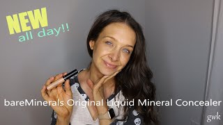 BARE MINERALS ORIGINAL LIQUID MINERAL CONCEALER All day wear test first impressions | Beauty Over 35