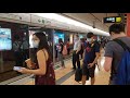 四連暴擊 連續四班觀塘線 m train 駛入及駛離旺角站三號月台