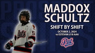 Maddox Schultz vs Estevan U18 AAA | Oct 2 2024 | 2028 NHL Draft