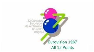 Eurovision 1987 All 12 Points