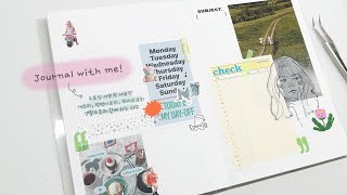 다꾸ASMR /  journal with me - 바깥소음이 좀 있어요! 사부작거리며 노토킹 다꾸입니다.