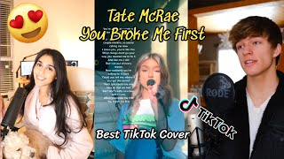 Best of Tate McRae - You Broke Me First Tiktok Cover 😍🎤 (Compilation)