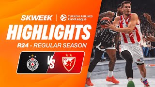 BELGRADE DERBY THRILLER: WHO TOOK THE VICTORY? Partizan vs Crvena Zvezda Highlights EuroLeagur R24