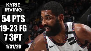 Kyrie Irving goes off for 54 points, starts 10-of-10 in Bulls vs. Nets | 2019-20 NBA Highlights