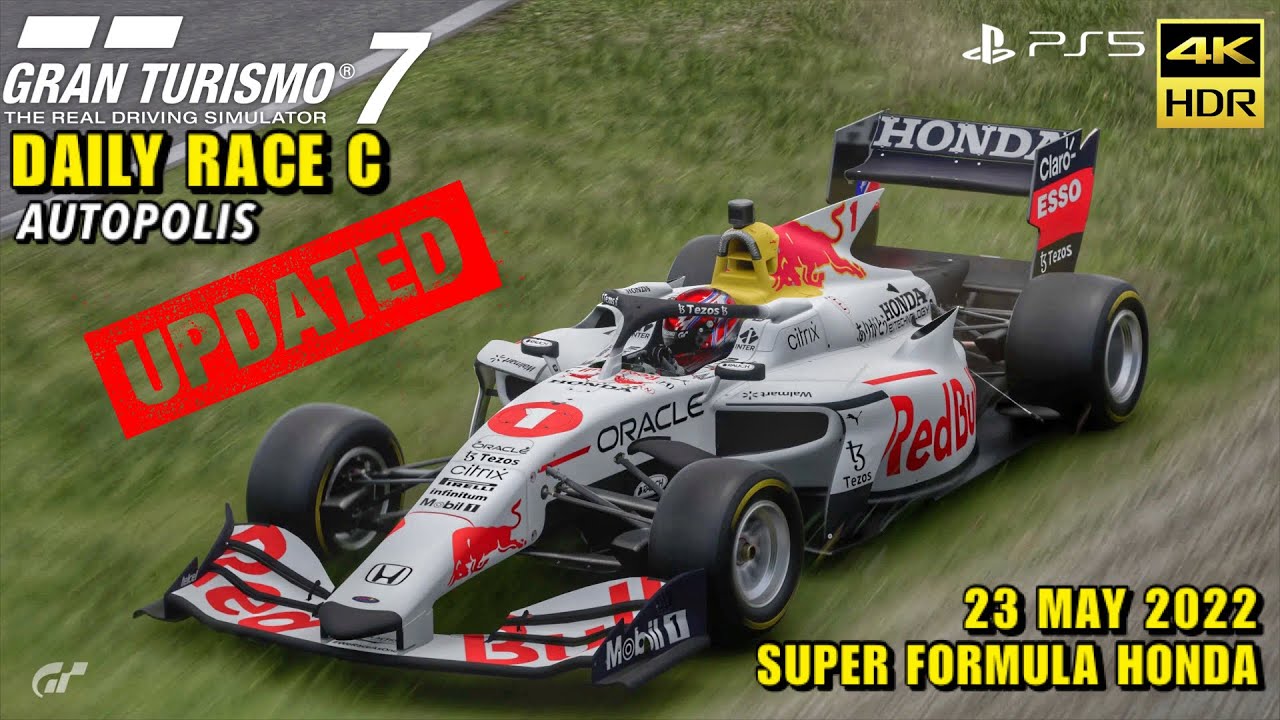 GRAN TURISMO 7 / DAILY RACE C / PS5 / 23 MAY 2022 - SUPER FORMULA HONDA ...