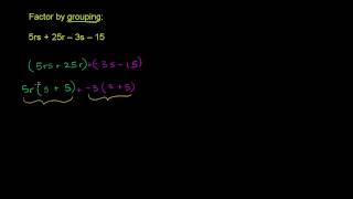 Factor expressions by grouping