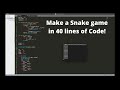 Making your own snake game in Simple Python | Beginner Tutorial