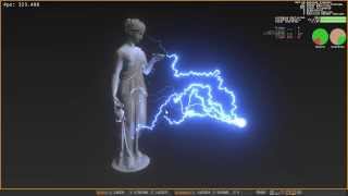 Lightning effect using scene-probes