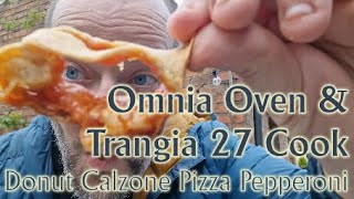 Trangia 27 & Omnia Camping Oven Cook Donut Calzone Pizza Pepperoni