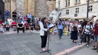 Sarajevo - protestna šetnja zbog ubistva Nizame Hećimović 14.08.2023.