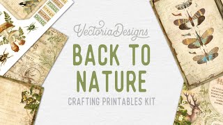 Discover our "Back to Nature" Crafting Kit | Journal Printables | Junk Journal