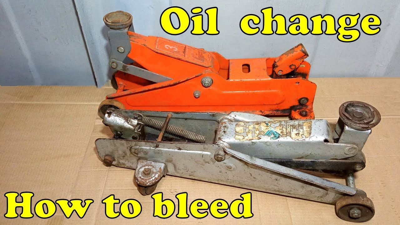 How To Fill And Bleed A Hydraulic Floor Jack - YouTube