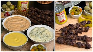نوضي وجديهم لغدوا 😍 صلصات المشاوي بزاف ساهليين و بنان وجديهم في وقفة لسلطات و لشوا