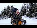 27° winter camping 7 days snow u0026 cold in a canvas hot tent