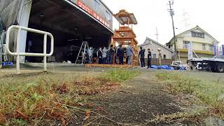 西条祭り　川沿町　解体　タイムラプス