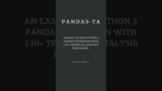 3 useful technical analysis libraries in Python.