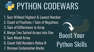 Solving 7 Codewars Challenges in Python - Beginner to Intermediate Problems