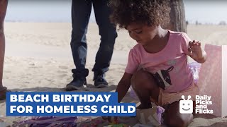 Homeless Girl Celebrates Birthday at the Beach