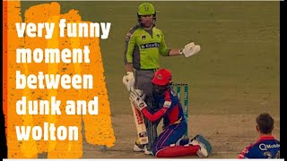 Very Funny Moment Between Wolton And Ben Dunk | Lahore vs Karachi March 8, 2020