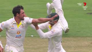Mitchell Starc's first ball as called by Seven and Triple M | The Ashes 2021-22