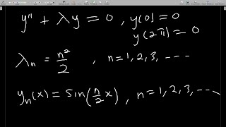 Eigenvalues and Eigenfunctions of a Boundary Value Problem | B.V.P.