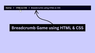 Mastering Breadcrumb Navigation with HTML & CSS | ZonetoCode