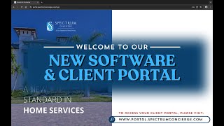Client Portal Tutorial | Spectrum Concierge
