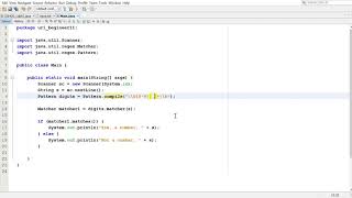 integer & double identifier in Java using regex