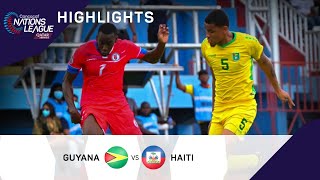 Concacaf Nations League 2022 Highlights | Guyana vs Haiti