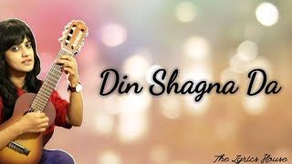 Din Shagna Da | Jasleen Royal | Full Lyrics Video | Punjabi Wedding Song