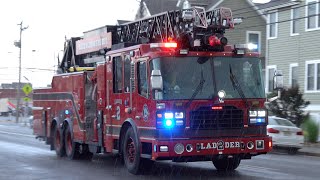 North Wildwood Fire Department Ladder 2 & Ambulance 2 Responding
