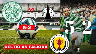 Celtic vs Falkirk 5-2 Live Stream Scottish League Cup Quarter Football Match Score 2024 Highlights