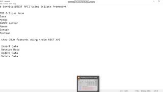 REST API using Eclipse IDE