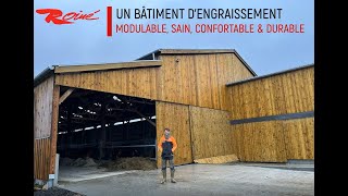 Un bâtiment d'engraissement modulable, sain, confortable et durable