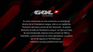 Gol Televisión corta sus emisiones en TDT por la Champions League (19/08/2009)