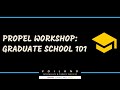 Grad School 101 (Webinar)