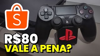 CONTROLE DE PS4 MAIS VENDIDO DA SHOPEE VALE A PENA?? (4 MESES DE USO)