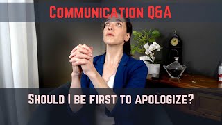 Workplace arguments: Should I be first to apologize (and how)?