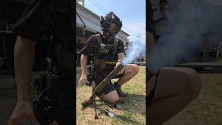 40mm瓦斯迫擊砲測試 Airsoft mortar shooting test.#airsoft #acetech #acehive #生存遊戲